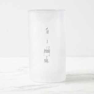 Das ist wahrscheinlich Wodka Mattglas Bierglas