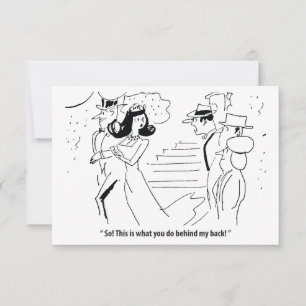 Das ist, was du hinter meinem Rücken tust, lustig Save The Date