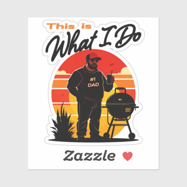 Das ist, was ich tue aufkleber (Blatt)