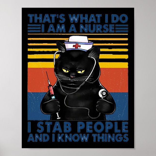 Das ist, was ich tue, ich bin eine Krankenschweste Poster (Vorne)