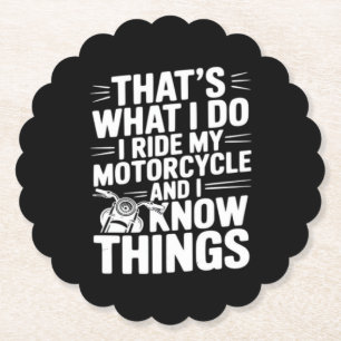 Das ist was ich tue ich fahre mein Motorrad und ic Untersetzer