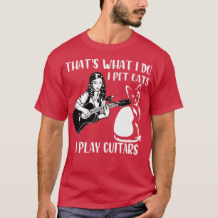Das ist, was ich tue, ich füttere Katzen, die ich  T-Shirt