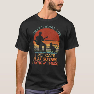 Das ist, was ich tue, ich füttere Katzen spielen G T-Shirt