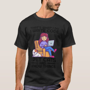 Das ist was ich tue, ich schreibe Code, ich streic T-Shirt