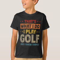 Das ist, was ich tue, ich spiele Golf, lustiger Go