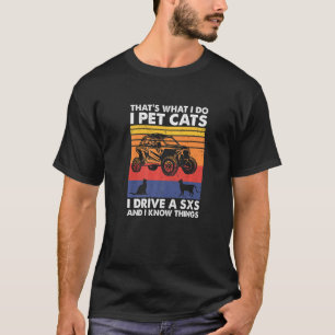 Das ist was ich tue Ich streichle Katzen Ich fahre T-Shirt