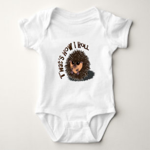 "Das ist, wie ich" gerollten-oben Igel rolle Baby Strampler