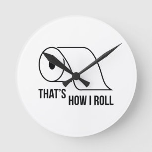 Das ist, wie ich rolle runde wanduhr