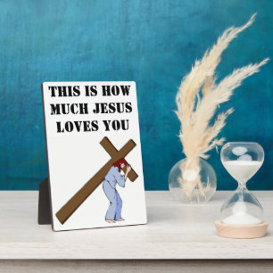 DAS IST, WIE VIEL GOTT LIEBEN SIE FOTOPLATTE