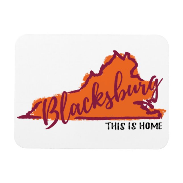 Das ist Zuhause Blacksburg Virginia Hokie Magnet (Horizontal)