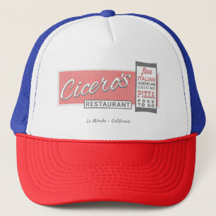 Das italienische Restaurant Cicero in La Mirada Vi Truckerkappe