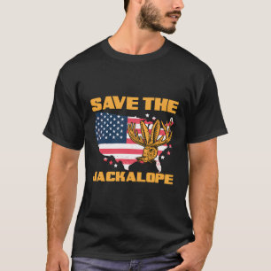 Das Jackalope Funny Cryptid Jackrabbit Rabbit gere T-Shirt