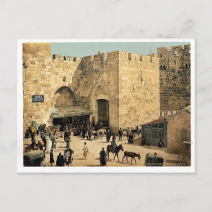 Das Jaffa-Tor, Jerusalem, Heiliges Land klassische Postkarte