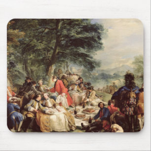 Das Jagd-Mittagessen, 1737 Mousepad