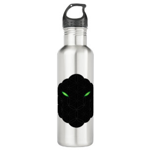 Das Jaguar-Gesicht des Lebens - Heilige Tiere 02. Edelstahlflasche