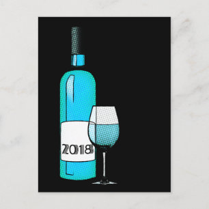 Das Jahr 2018! Postkarte