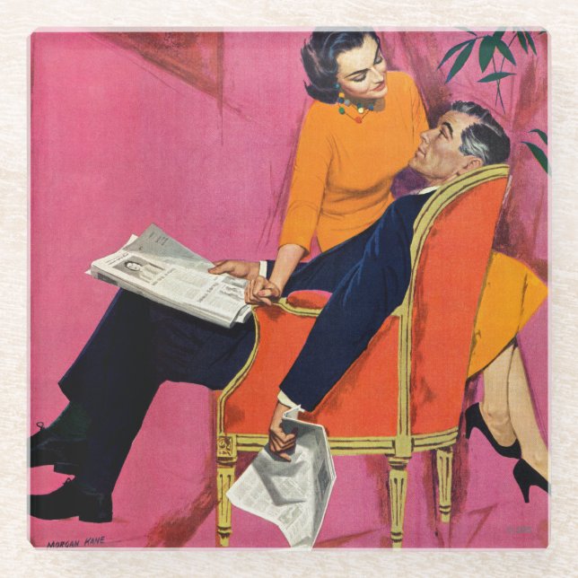 Das Jahr der Unzufriedenheit Glasuntersetzer (Vorderseite)