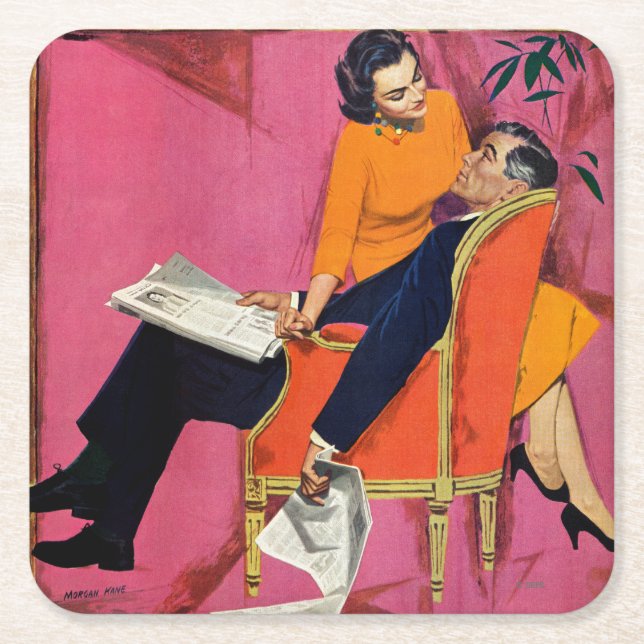 Das Jahr der Unzufriedenheit Rechteckiger Pappuntersetzer (Vorderseite)