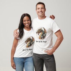 Das Jahr der Wasserfarbe des Drachen T-Shirt