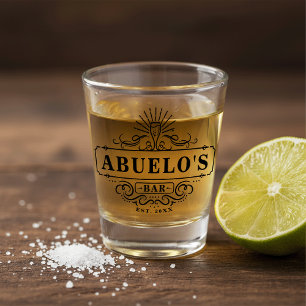 Das Jahr des benutzerdefinierten Abuelo-Bar etabli Schnapsglas