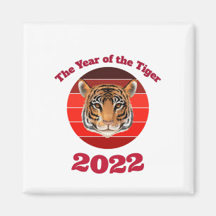 Das Jahr des Tigers 2022 Magnet
