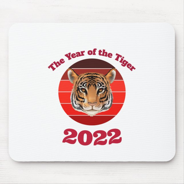 Das Jahr des Tigers 2022 Mousepad (Vorne)