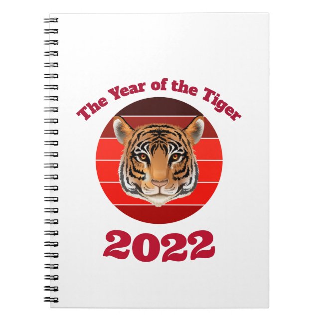 Das Jahr des Tigers 2022 Notizblock (Vorderseite)
