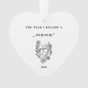 Das Jahr, in dem ich Mama wurde Geschenk Acryl-Orn Ornament