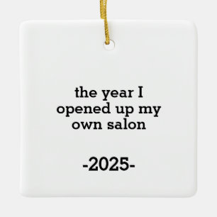 Das Jahr, in dem ich meinen eigenen Salon eröffnet Keramikornament