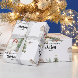 Das Jahr, in dem wir Hühner hinzugefügt haben Benu Geschenkpapier
