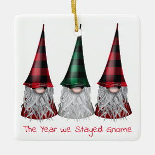Das Jahr, in dem wir Zuhause Gnomes Ornament Bleib
