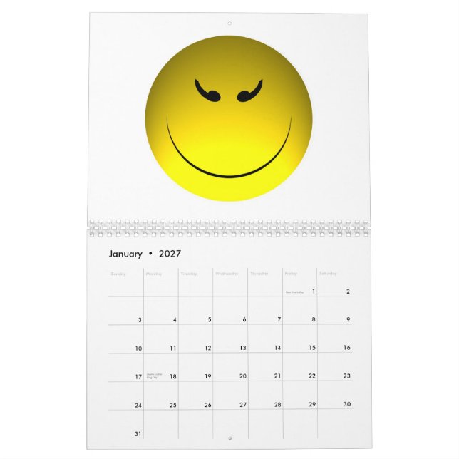 Das Jahr in den Gesichtern Kalender (Jan 2027)