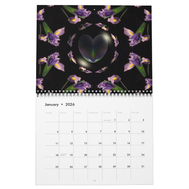 Das Jahr in Herz und Blume Kalender (Jan 2026)