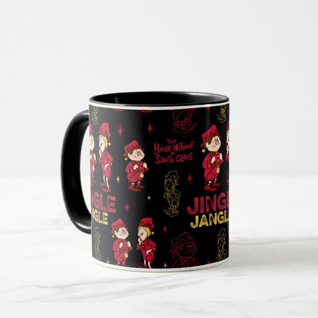 DAS JAHR OHNE SANTA CLAUS™ | Elf Muster Tasse (Vorderseite Links)