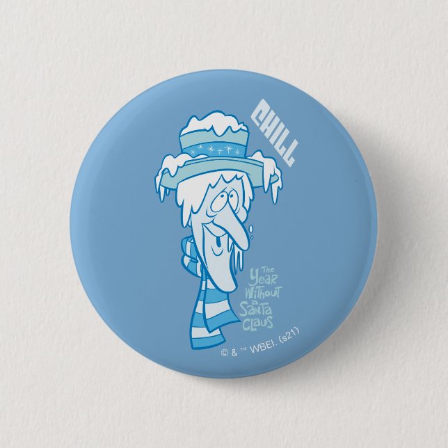DAS JAHR OHNE SANTA CLAUS™ | Snow Miser Chill Button (Vorderseite)