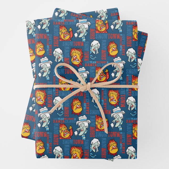 DAS JAHR OHNE SANTA CLAUS™ Snowtown Showdown Geschenkpapier Set (Beispiel)