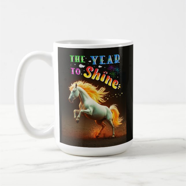 Das Jahr zum Strahlen Kaffeetasse (Links)