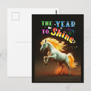 Das Jahr zum Strahlen Postkarte