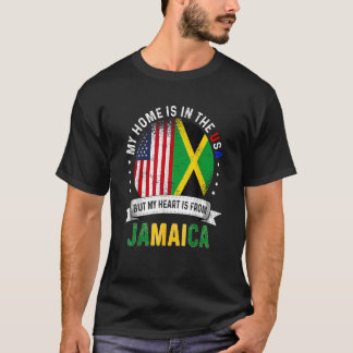 Das jamaikanische Patriot Herz kommt aus Jamaica F T-Shirt