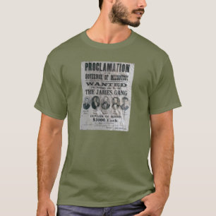 Das James Gang Steckbrief Plakat T-Shirt