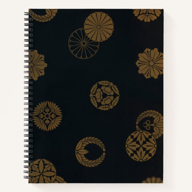 Das japanische Design des Black and Gold Bullet Jo Notizbuch (Vorderseite)