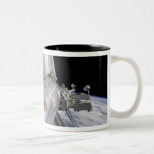 Das japanische Experiment-Modul Kibo Labor Zweifarbige Tasse