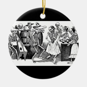 "Das Jarabe in der anderen Welt tanzend " Keramik Ornament