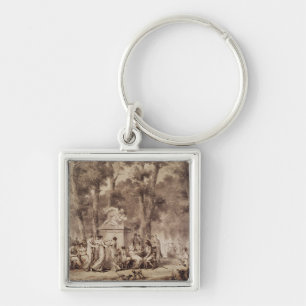 Das Jardin DES Tuileries im Jahre 1808 Schlüsselanhänger