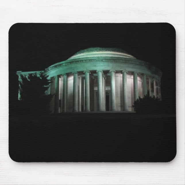 Das Jefferson-Gedächtnis in der Nacht Mousepad (Vorne)