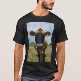 Das Jersey-Kuh T - Shirtschwarzes der Männer T-Shirt