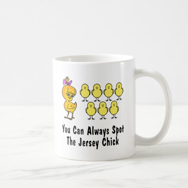 Das Jersey-Küken Kaffeetasse (Rechts)