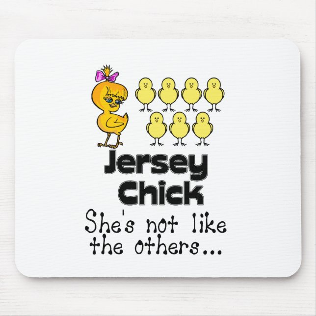 Das Jersey-Küken Mousepad (Vorne)