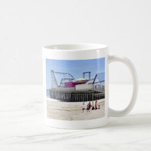 Das Jersey-Ufer auf Küsten-Höhen Kaffeetasse