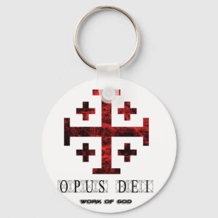 Das Jerusalem-Kreuz - Opus Dei - Arbeit des Gottes Schlüsselanhänger
